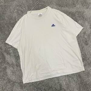 adidas アディダス Tシャツ 半袖カットソー サイズL ホワイト 白 レディース トップス 最落なし （T18）