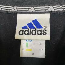 adidas アディダス 90s 90年代 Tシャツ 半袖カットソー サイズM ブラック 黒 メンズ トップス 最落なし （U18）_画像6