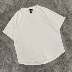 adidas アディダス Tシャツ 半袖カットソー サイズO ホワイト 白 メンズ トップス 最落なし （U18）