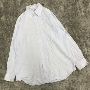 Maker's Shirt Kamakura 鎌倉シャツ ドレスシャツ ボタンダウン 長袖シャツ サイズ40 ストライプ ブルー メンズ トップス 最落なし （V18）の画像1