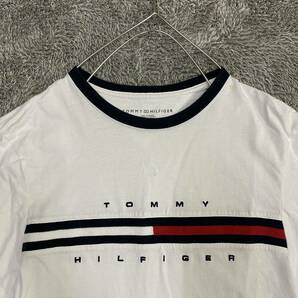 TOMMY HILFIGER トミーヒルフィガー Tシャツ 半袖カットソー サイズS ホワイト 白 メンズ トップス 最落なし （U18）の画像3