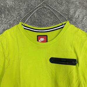 NIKE ナイキ Tシャツ 半袖カットソー サイズL イエロー 黄色 メンズ トップス 最落なし （U18）の画像3