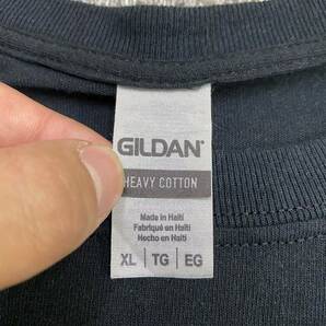 GILDAN ギルダン Tシャツ 半袖カットソー サイズXL ブラック 黒 メンズ トップス 最落なし （U18）の画像6