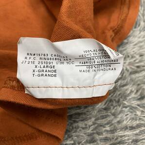 RUSSELL ラッセル Tシャツ 半袖カットソー サイズXL オレンジ メンズ トップス 最落なし （X18）の画像7