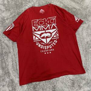ECKO UNLTD エコーアンリミテッド Tシャツ 半袖カットソー サイズ3XL レッド 赤 メンズ トップス 最落なし （X18）