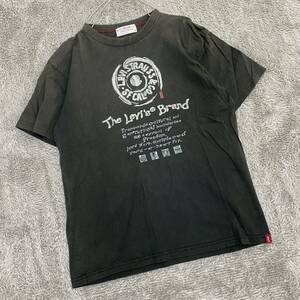 Levi's リーバイス RedTab レッドタブ Tシャツ 半袖カットソー サイズM ブラック 黒 メンズ トップス 最落なし （Z18）