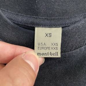 mont-bell モンベル Tシャツ 半袖カットソー サイズXS ブラック 黒 メンズ トップス 最落なし （Z18）の画像6