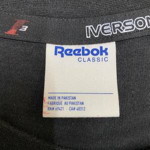 Reebok リーボック Tシャツ 半袖カットソー サイズL ブラック 黒 メンズ トップス 最落なし （Z18）の画像5