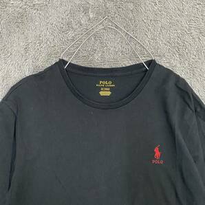 POLO RALPH LAUREN ラルフローレン Tシャツ 半袖カットソー サイズM ブラック 黒 メンズ トップス 最落なし （A19）の画像3