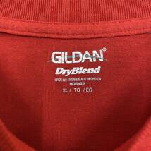 GILDAN ギルダン Tシャツ 半袖カットソー サイズXL レッド 赤 メンズ トップス 最落なし （A19）_画像6