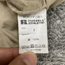 RUSSELL ラッセル Tシャツ 半袖カットソー サイズFree フリーサイズ ブラウン 茶色 レディース トップス 最落なし （B19）_画像7