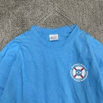 US古着 PORT&COMPANY ポートアンドカンパニー Tシャツ 半袖カットソー サイズXL ブルー 青 メンズ トップス 最落なし （F19）_画像3