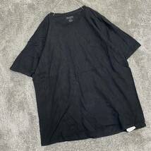 Champion チャンピオン 無地 Tシャツ 半袖カットソー サイズ3XL ブラック 黒 メンズ トップス 最落なし （F19）_画像1