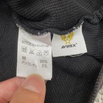 AVIREX アヴィレックス Tシャツ 半袖カットソー サーマル ワッフル サイズXL ブラック 黒 メンズ トップス 最落なし （G19）_画像7