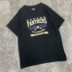 US古着 GILDAN ギルダン Tシャツ 半袖カットソー サイズL ブラック 黒 メンズ トップス 最落なし （G19）