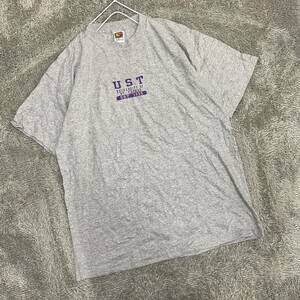 FRUIT OF THE LOOM フルーツオブザルーム Tシャツ 半袖カットソー サイズXL グレー 灰色 メンズ トップス 最落なし （G19）