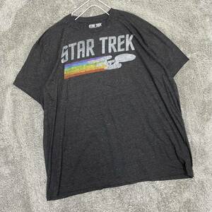 US古着 VINTAGE ヴィンテージ STAR TREK Tシャツ 半袖カットソー サイズ3XL ブラック 黒 メンズ トップス 最落なし （H19）