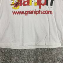 graniph グラニフ SIMPSONS シンプソンズ Tシャツ 半袖カットソー サイズM ホワイト 白 メンズ トップス 最落なし （H19）_画像4