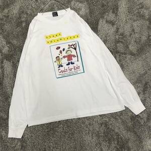 90's Fruit of the Loom フルーツオブザルーム VINTAGE 長袖Tシャツ ロンT カットソー サイズXL ホワイト メンズ トップス 最落なし（J19）