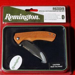 REMINGTON USA ・No.R60019・レミントンライナーロックハンター　カード付pack・Blade:42012材。7ｃｍ・木柄