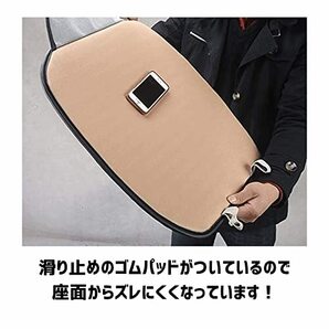 車用 シートカバーセット 前座席用2枚+後部座席用1枚 座布団 シートクッション 座席シート ベージュ [Partools]の画像6