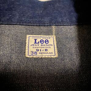 【希少】Lee 91-B JELT DENIM リー 復刻 デニム ジャケット 38 TALON 真紺 WAREHOUSE バズリクソン リアルマッコイ ラルフ 501XX リバースの画像6