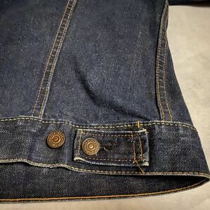 レインボーステッチ 46 真紺 LEVI'S 70505 BIGE 60s ビッグE 70s リーバイス デニム ジャケット ビンテージ 506 71205 557大戦 501 XX 507 の画像10