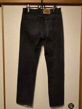 超希少 先染め 黒 80s Levi's 505 ブラック USA製 W34 L32 リーバイス ビンテージ 501 XX BIGE 80s 赤耳 66前期 506 大戦 カツラギ 606 60s_画像3