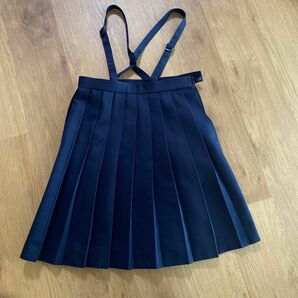 150A スカート ひだ 中古 制服 小学生 吊りスカート