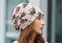 ニット帽子 ワッチキャップ キャップ KNIT CAP ロールワッチ レース 花 レディース メンズ PKトレンド NT38-2_画像6