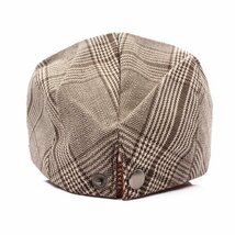 ハンチング帽子 グレンチェック 綿 キャップ 帽子 56cm~58cmメンズ レディース BN トレンド HC8-2_画像3