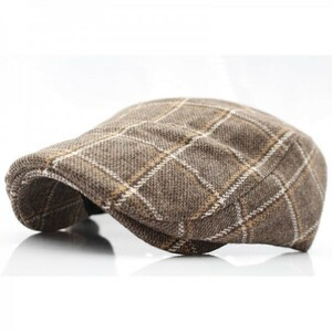  hunting cap hat line check cap wool . cap 56cm~58cm men's lady's BN autumn winter HC21-3