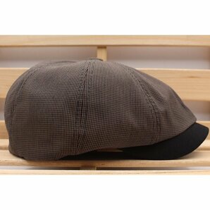 キャスケット帽 2トーンカラー ポリ キャップ ハンチング帽子 キャップ 56cm~59cm BN KC62-2の画像4