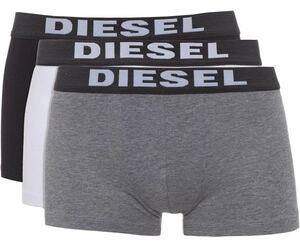 DIESEL ディーゼル ボクサーパンツ UMBX-ROCCOTHREEPACK Boxer 3pack ブラック ホワイト グレー XL