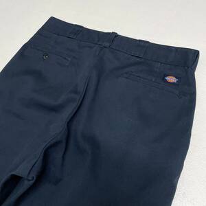 USA古着 90s Dickies 874 ワーク パンツ アメリカ製 W38 / 紺 ネイビー チノ ディッキーズ マチ付き 大きいサイズ ヴィンテージ