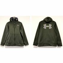 UNDER ARMOUR/アンダーアーマー☆ストーム☆スウェット/パーカー☆裏起毛/ジャケット/ジャージ/カーキー/大きめサイズ/XXL_画像1