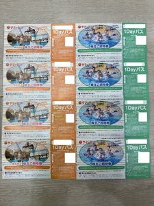 Дешевая 1 иена ~ [daikokuya] Последние токийские столичные столичные скачки Corsing Co., Ltd. Summerland 1day Pass 4 штуки + весенняя осень Limited 1 Day Pass 4 штуки всего 8 неиспользованных