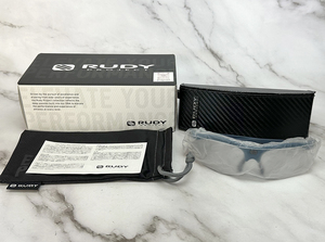  unused RUDY rydon( ride n) sports sunglasses Pacific blue mat frame impact XR 2 style light black lens 