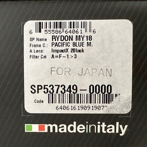 未使用 RUDY rydon（ライドン） スポーツサングラス パシフィックブルーマットフレーム インパクトXR 2 調光ブラックレンズの画像2