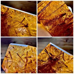【ヒマラヤ水晶】ゴールドルチルクォーツ ルチル 金紅石 水晶 クォーツ クリスタル ポリッシュ 天然石 原石 鉱物 鉱物標本 石 の画像9