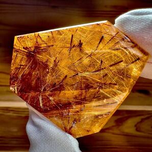 【ヒマラヤ水晶】ゴールドルチルクォーツ ルチル 金紅石 水晶 クォーツ クリスタル ポリッシュ 天然石 原石 鉱物 鉱物標本 石 の画像4