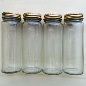 ハーバリウム瓶 4本セット ログ200ml ⑤