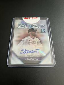 【Sterlin Thompson】プロスペクトランキングTOP100 2022 bowman draft class of /250 topps