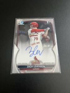 【Zach Levenson】【傘下22位】2023 bowman 1st auto topps