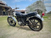 YAMAHA SR400 1JR 書無し 部品取り ジャンク レストア 2J2 500エンジン 純正キャストホイール 初期型シート ヤマハ タンク鍵無し_画像7