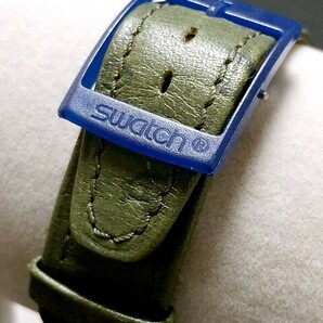 3Q売切！税無し☆SWATCH(スウォッチ)★腕時計★AG1992★機械式★自動巻き★スケルトン★レザーベルト★現状★現品限り★0423-5の画像9