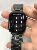 0404.36 新品　iPhonewatch　ベルト　ステンレス製　ブラック　交換バンド　38/40/41ｍｍ_画像1