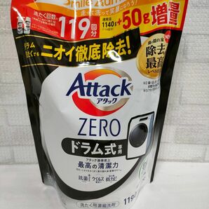 【新品】花王 アタックZERO ドラム式専用 つめかえ用 (1190g) 詰め替え用 アタックゼロ 洗濯用合成洗 液体洗剤 増量品