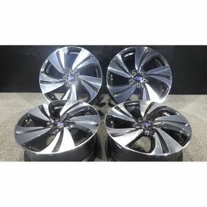 インプレッサ/XVに☆スバル純正アルミホイール☆17x7J 5穴 100 +55 ハブ径56mm 4本SET☆中古 傷あり☆旭川手渡し可