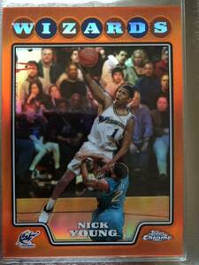 NBA 2008-09 Topps Nick Young（Wizards）オレンジパラレルリフラクター　35/499